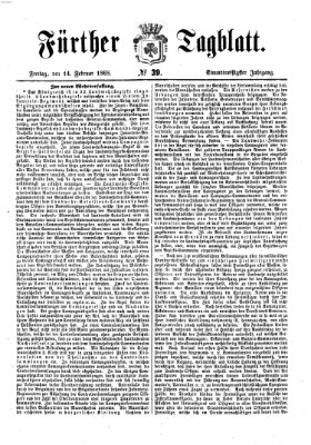 Fürther Tagblatt Freitag 14. Februar 1868