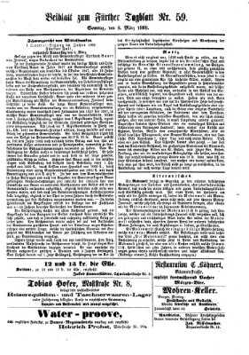 Fürther Tagblatt Sonntag 8. März 1868
