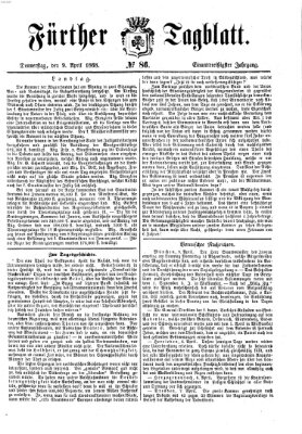 Fürther Tagblatt Donnerstag 9. April 1868