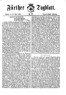 Fürther Tagblatt Freitag 10. April 1868