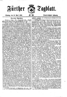 Fürther Tagblatt Sonntag 12. April 1868