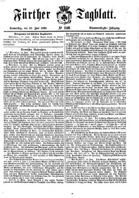 Fürther Tagblatt Donnerstag 18. Juni 1868