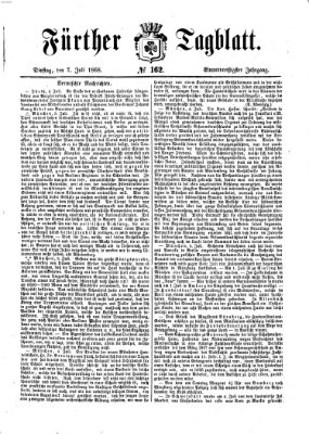 Fürther Tagblatt Dienstag 7. Juli 1868