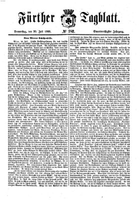 Fürther Tagblatt Donnerstag 30. Juli 1868