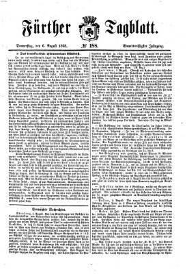 Fürther Tagblatt Donnerstag 6. August 1868