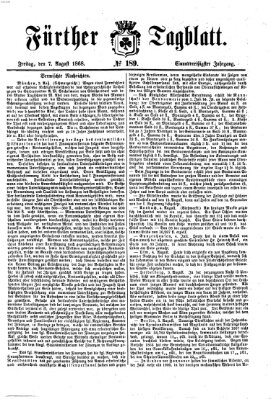 Fürther Tagblatt Freitag 7. August 1868