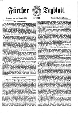 Fürther Tagblatt Sonntag 30. August 1868