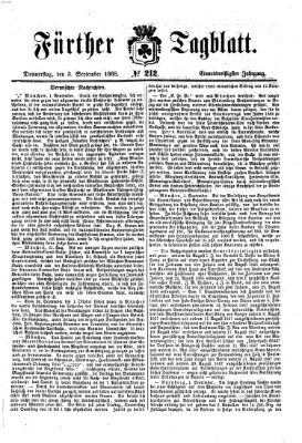Fürther Tagblatt Donnerstag 3. September 1868