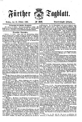Fürther Tagblatt Dienstag 13. Oktober 1868