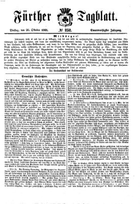Fürther Tagblatt Dienstag 20. Oktober 1868