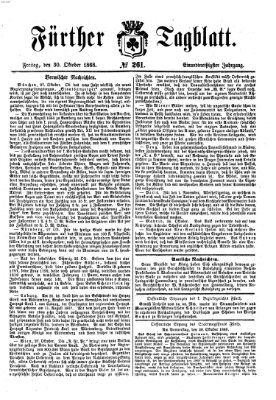 Fürther Tagblatt Freitag 30. Oktober 1868
