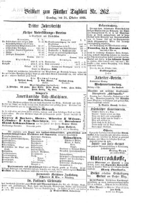 Fürther Tagblatt Samstag 31. Oktober 1868