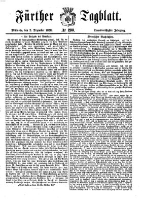 Fürther Tagblatt Mittwoch 2. Dezember 1868