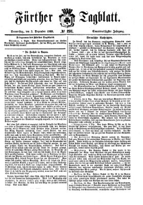 Fürther Tagblatt Donnerstag 3. Dezember 1868