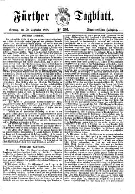 Fürther Tagblatt Sonntag 20. Dezember 1868