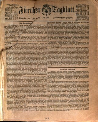 Fürther Tagblatt Donnerstag 1. Juli 1869