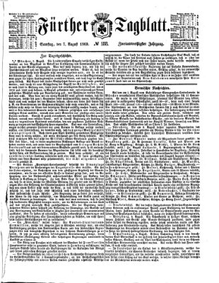 Fürther Tagblatt Samstag 7. August 1869