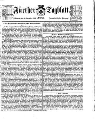 Fürther Tagblatt Mittwoch 10. November 1869
