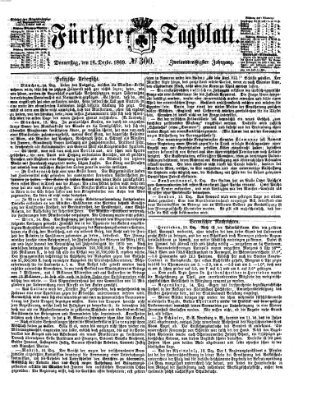 Fürther Tagblatt Donnerstag 16. Dezember 1869