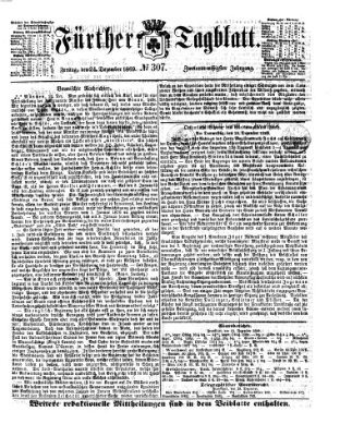 Fürther Tagblatt Freitag 24. Dezember 1869