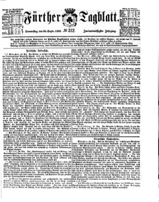 Fürther Tagblatt Donnerstag 30. Dezember 1869