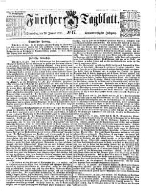 Fürther Tagblatt Donnerstag 20. Januar 1870