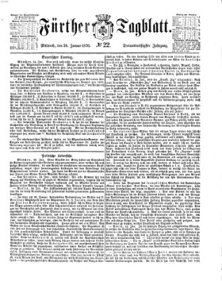 Fürther Tagblatt Mittwoch 26. Januar 1870
