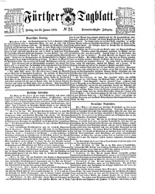 Fürther Tagblatt Freitag 28. Januar 1870
