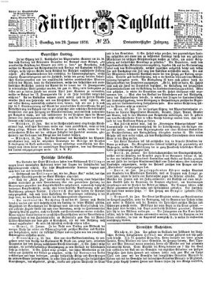 Fürther Tagblatt Samstag 29. Januar 1870