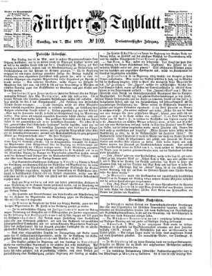 Fürther Tagblatt Samstag 7. Mai 1870
