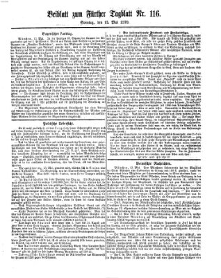Fürther Tagblatt Sonntag 15. Mai 1870