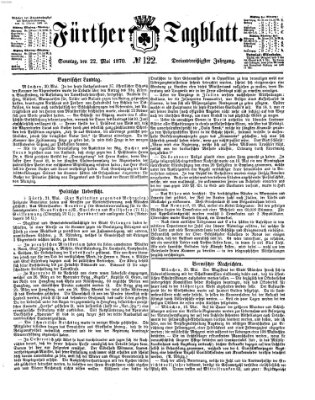 Fürther Tagblatt Sonntag 22. Mai 1870