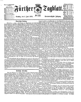 Fürther Tagblatt Samstag 4. Juni 1870