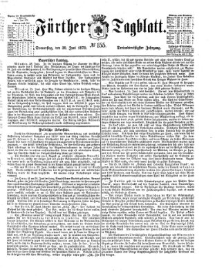 Fürther Tagblatt Donnerstag 30. Juni 1870