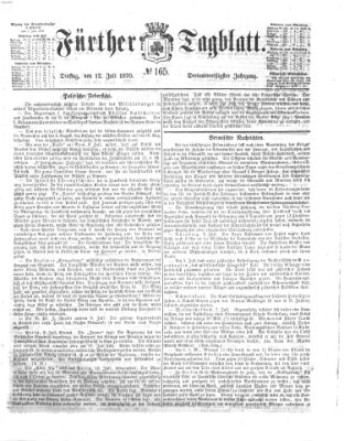 Fürther Tagblatt Dienstag 12. Juli 1870