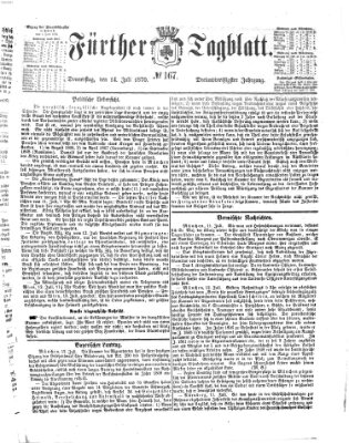 Fürther Tagblatt Donnerstag 14. Juli 1870