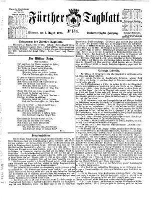 Fürther Tagblatt Mittwoch 3. August 1870