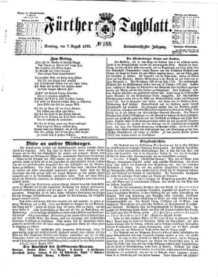 Fürther Tagblatt Sonntag 7. August 1870