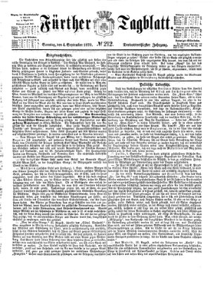 Fürther Tagblatt Sonntag 4. September 1870