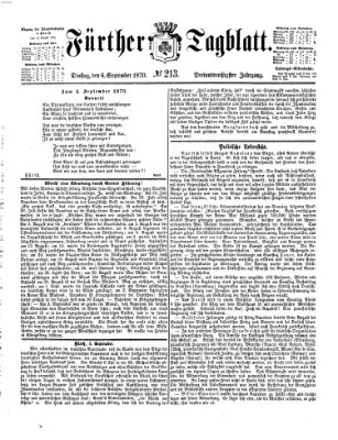 Fürther Tagblatt Dienstag 6. September 1870