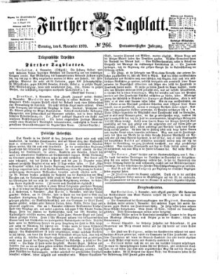 Fürther Tagblatt Sonntag 6. November 1870