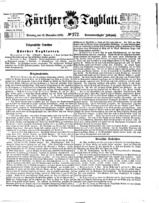 Fürther Tagblatt Sonntag 13. November 1870