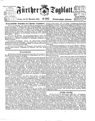 Fürther Tagblatt Freitag 25. November 1870