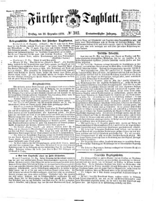 Fürther Tagblatt Dienstag 20. Dezember 1870