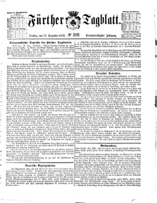 Fürther Tagblatt Dienstag 27. Dezember 1870