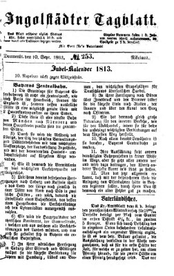 Ingolstädter Tagblatt Donnerstag 10. September 1863