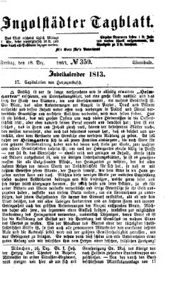 Ingolstädter Tagblatt Freitag 18. Dezember 1863