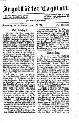 Ingolstädter Tagblatt Donnerstag 28. Januar 1864
