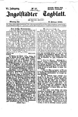 Ingolstädter Tagblatt Montag 6. Februar 1865