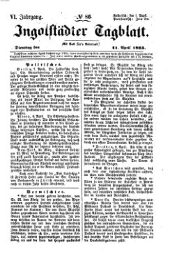 Ingolstädter Tagblatt Dienstag 11. April 1865